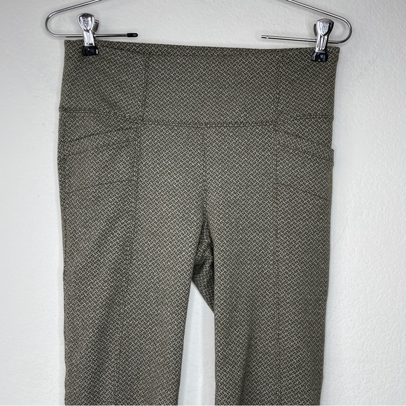 Athleta Delancey Herringbone Green Tight Leggings - Picture 2 of 8